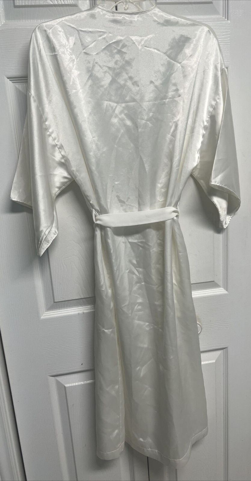 Intimo Amore vintage white satin beaded wedding nighty set Size S