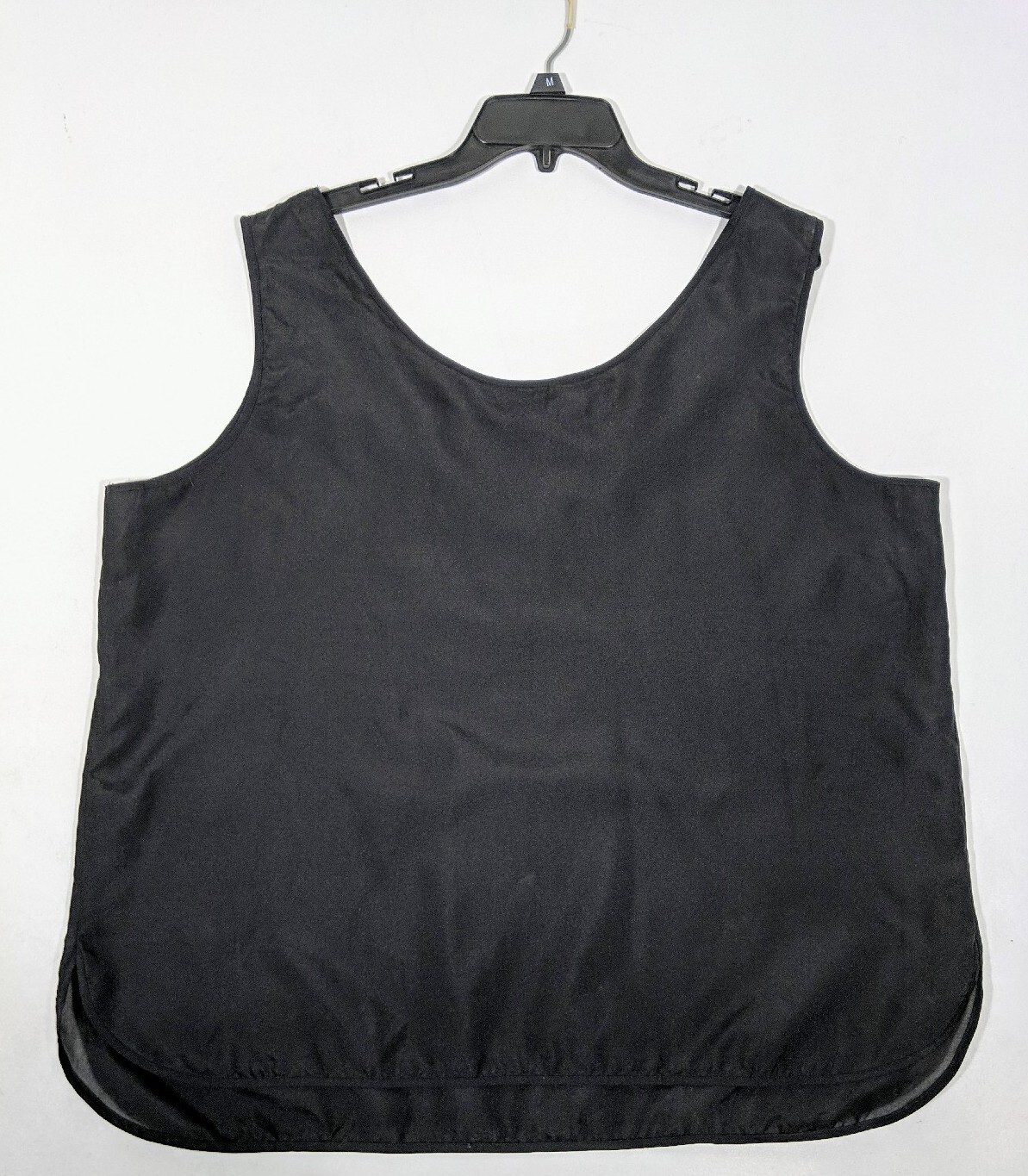 Vintage JoRo Fashion 80s Women Top Shirt Black Sleeve Less Plus Size 1X