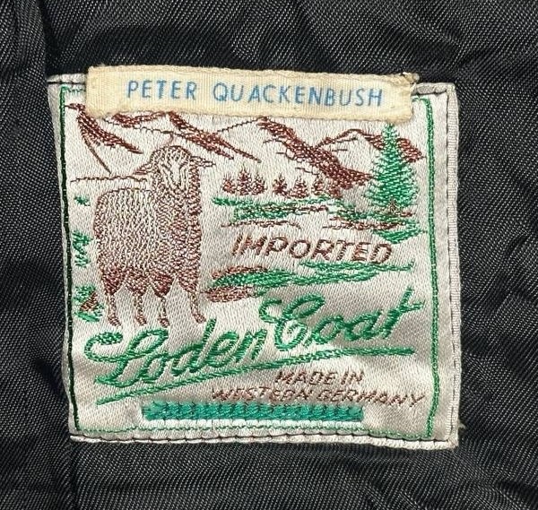 Vintage Loden Coat Wool Blend Black Toggle Button Overcoat Made In Germany