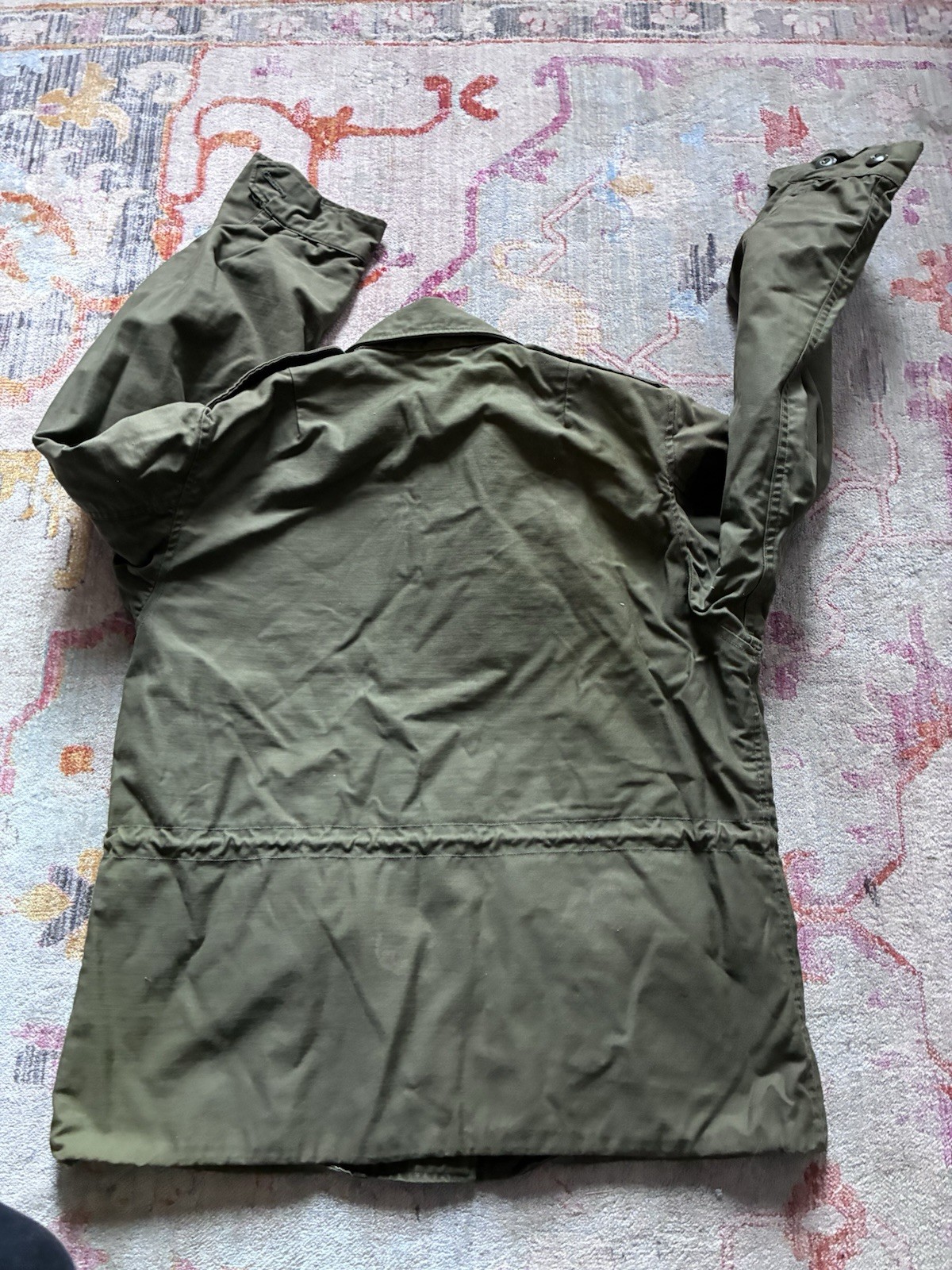 Alpha Industries Vintage 70s Womens Military Field Jacket Olive Green 14R OG-107