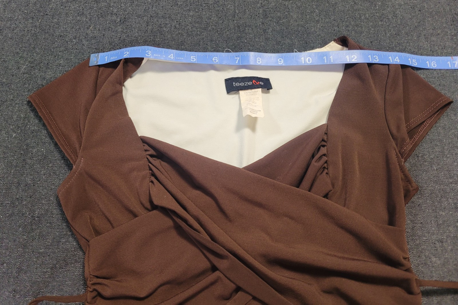 Vintage 90s Y2K Chocolate Brown Fit And Flare Skater Dress Mini USA Size XS/S