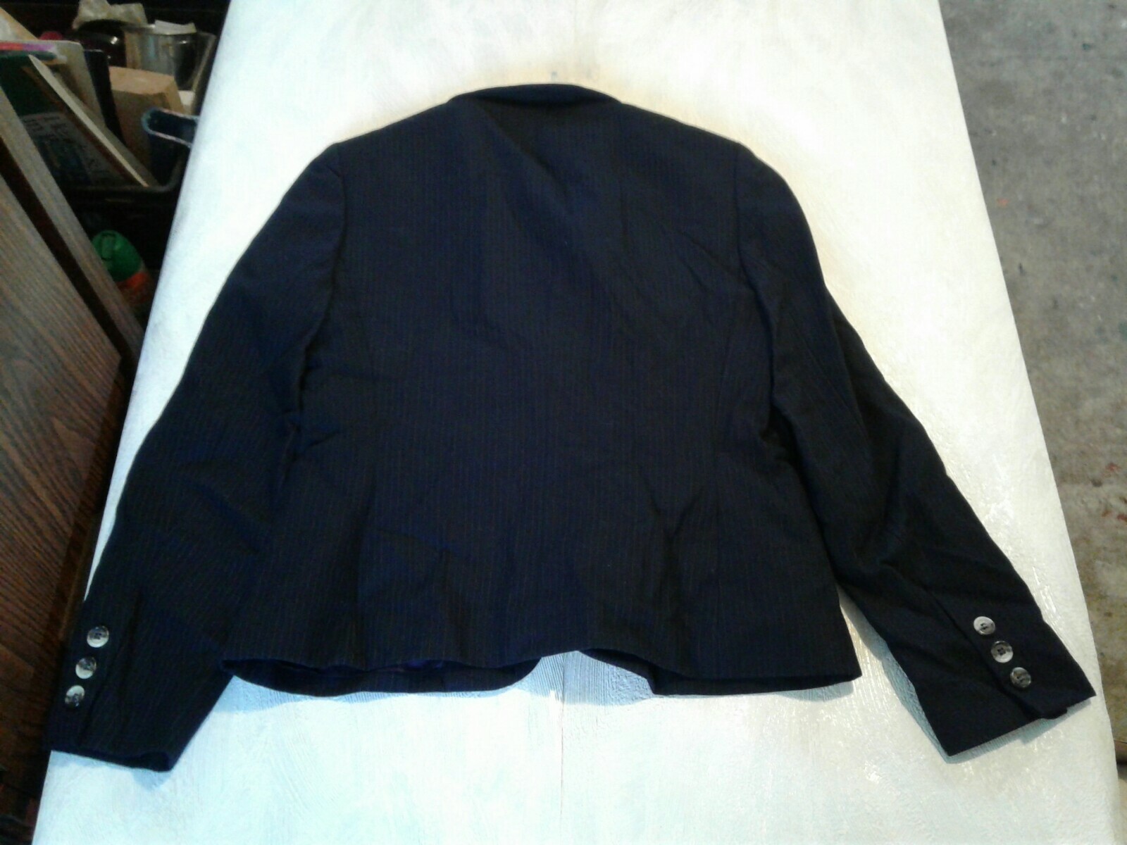 Vintage Saville Women Size 6 Pinstripe Skirt Suit Blazer (CB13)