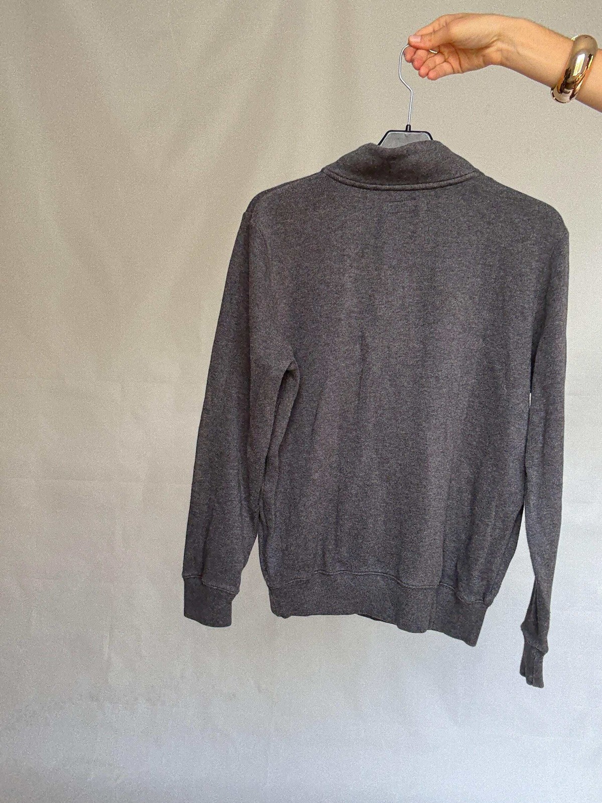 Dark gray McGregor pullover sweatshirt, cotton men’s jumper, M, Branded wear