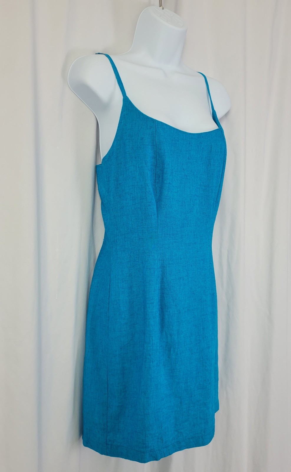 Vintage Switch USA Turquoise Blue Mini Dress Size 5
