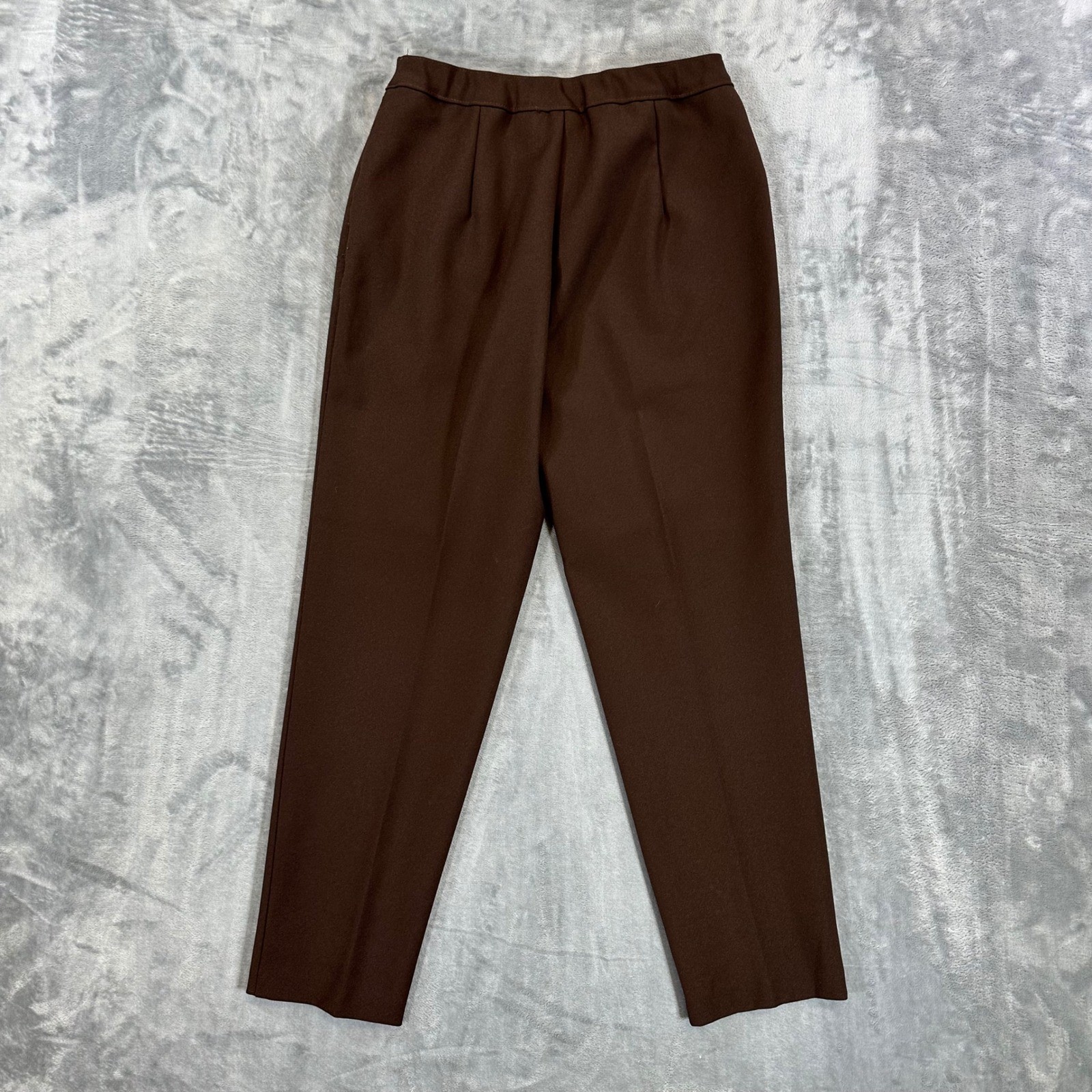 Vintage Levi’s Bend Over Pants Women’s Size 10P Brown Pull On Straight Trousers