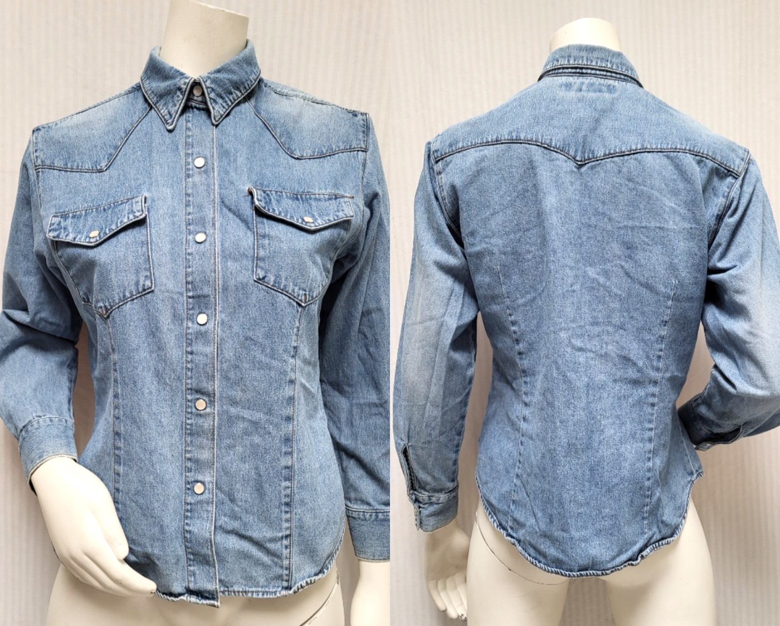 Vintage Made in the Shade Pearl Snap Denim Western Shirt – Size M