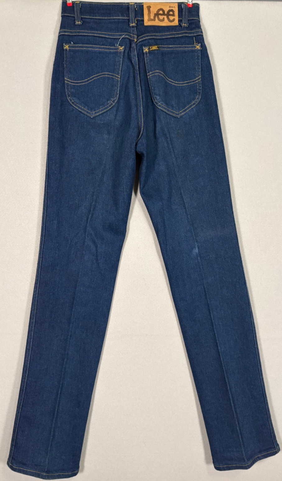 Vtg 70s Lee Riders Sanforized Union Made Usa Jeans Womens 0 (24Wx34L) Indigo