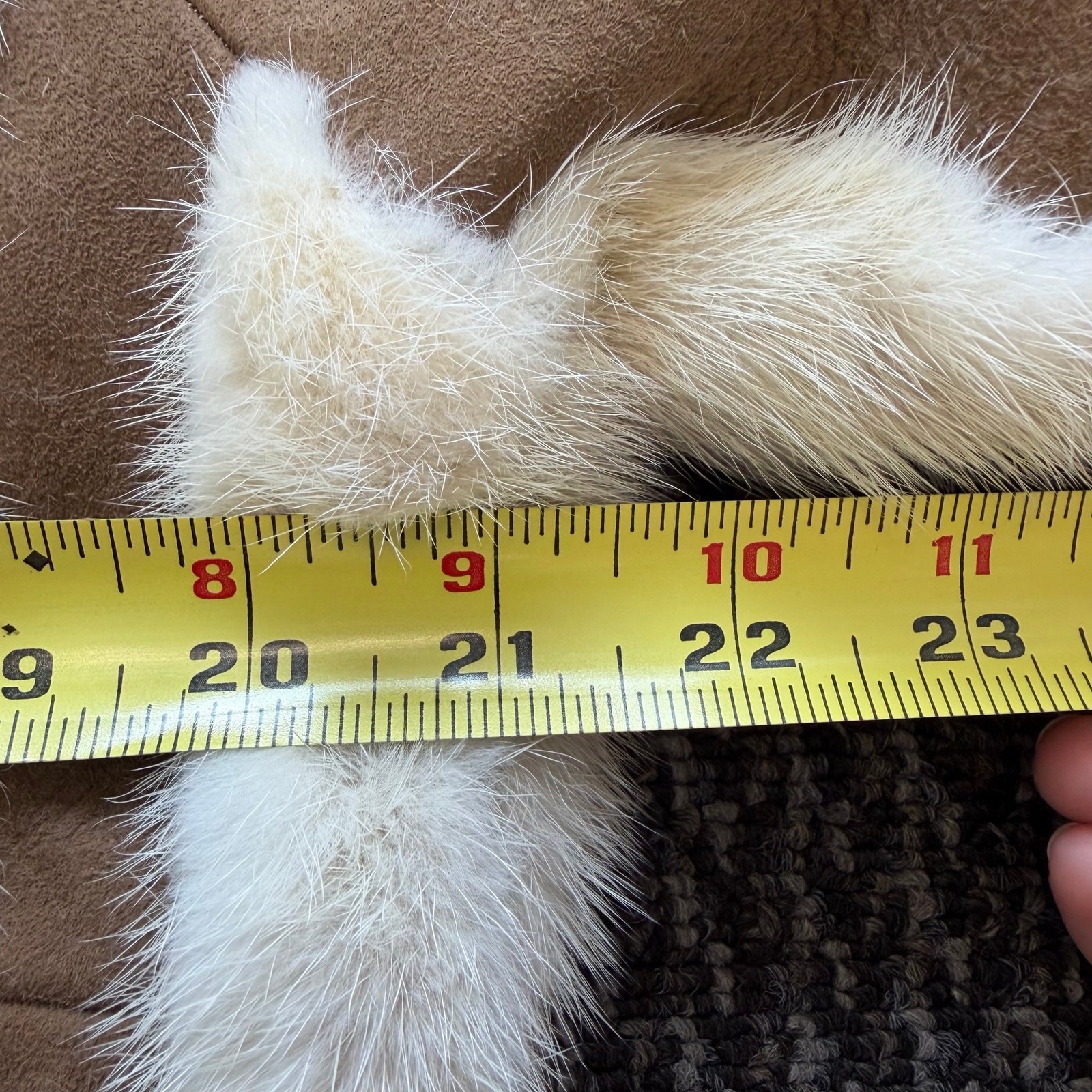 Vintage I. Rubin Beverly Hills Belted Women’s Trench Coat Mink Fur & Suede *READ