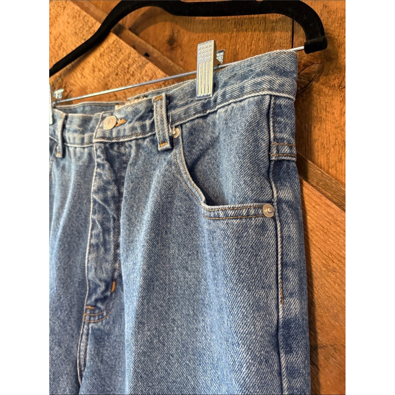 Vintage Forenza High-Rise Straight Leg Jeans Blue Denim Womens 10 Tall 26-0897-4