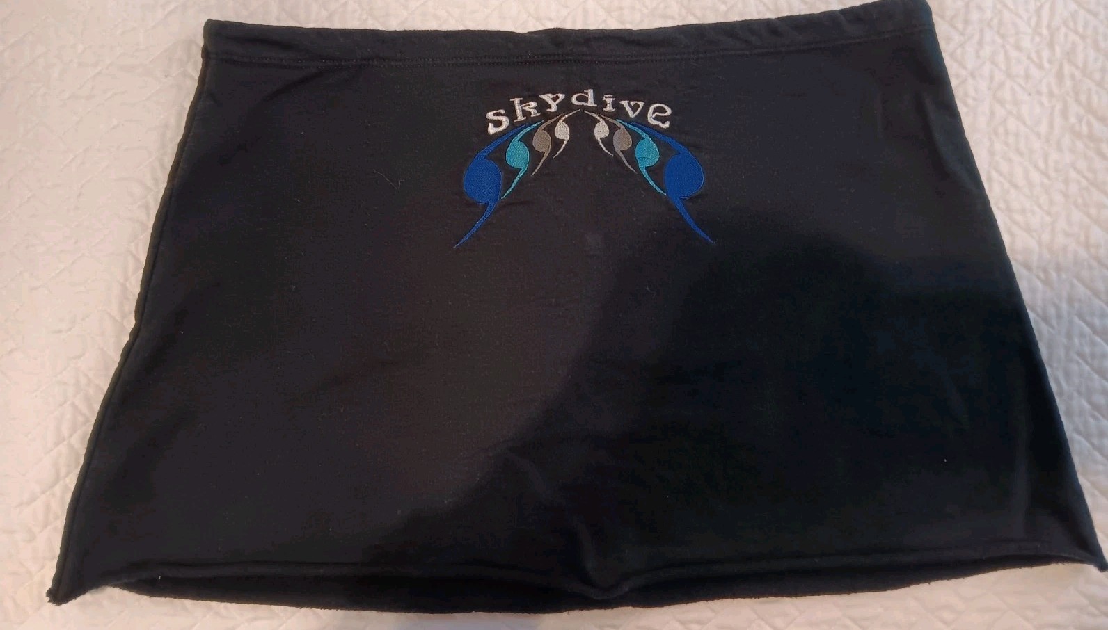 Vintage 90s Mini Skirt Classic Girl American Apparel Large Cotton Knit Skydive