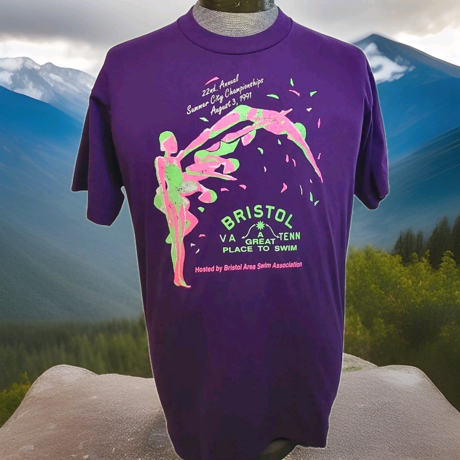 Vintage Screen Stars Best Shirt Womens XL Purple Single Stitch Made USA 1991