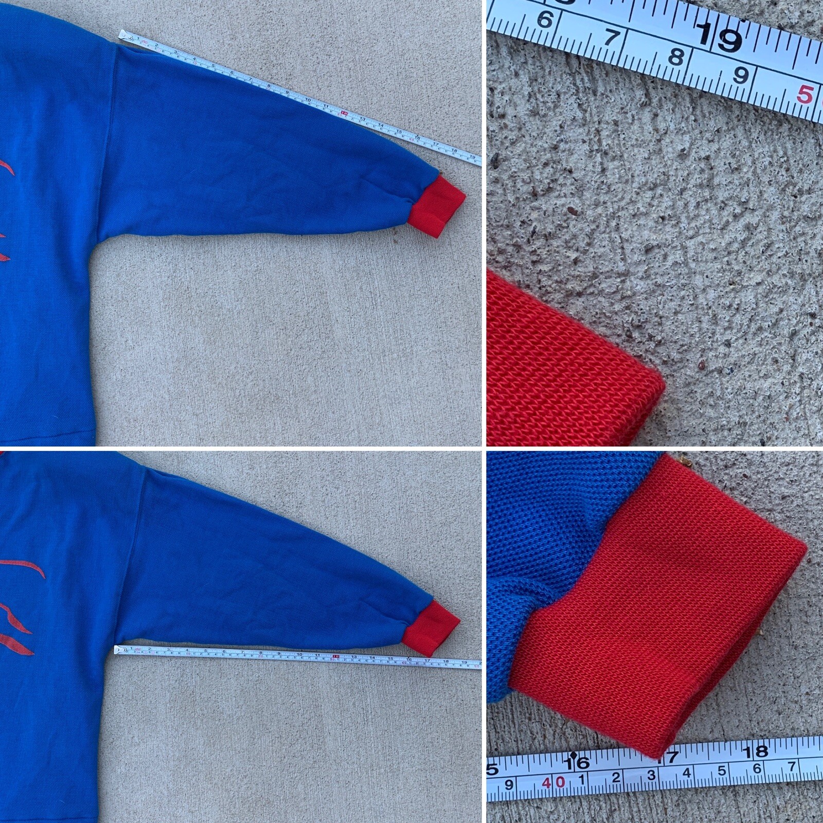 Vintage Parcours by Tan Jay Flag Graphic Sweatshirt Top 80s 1980s Original Tags
