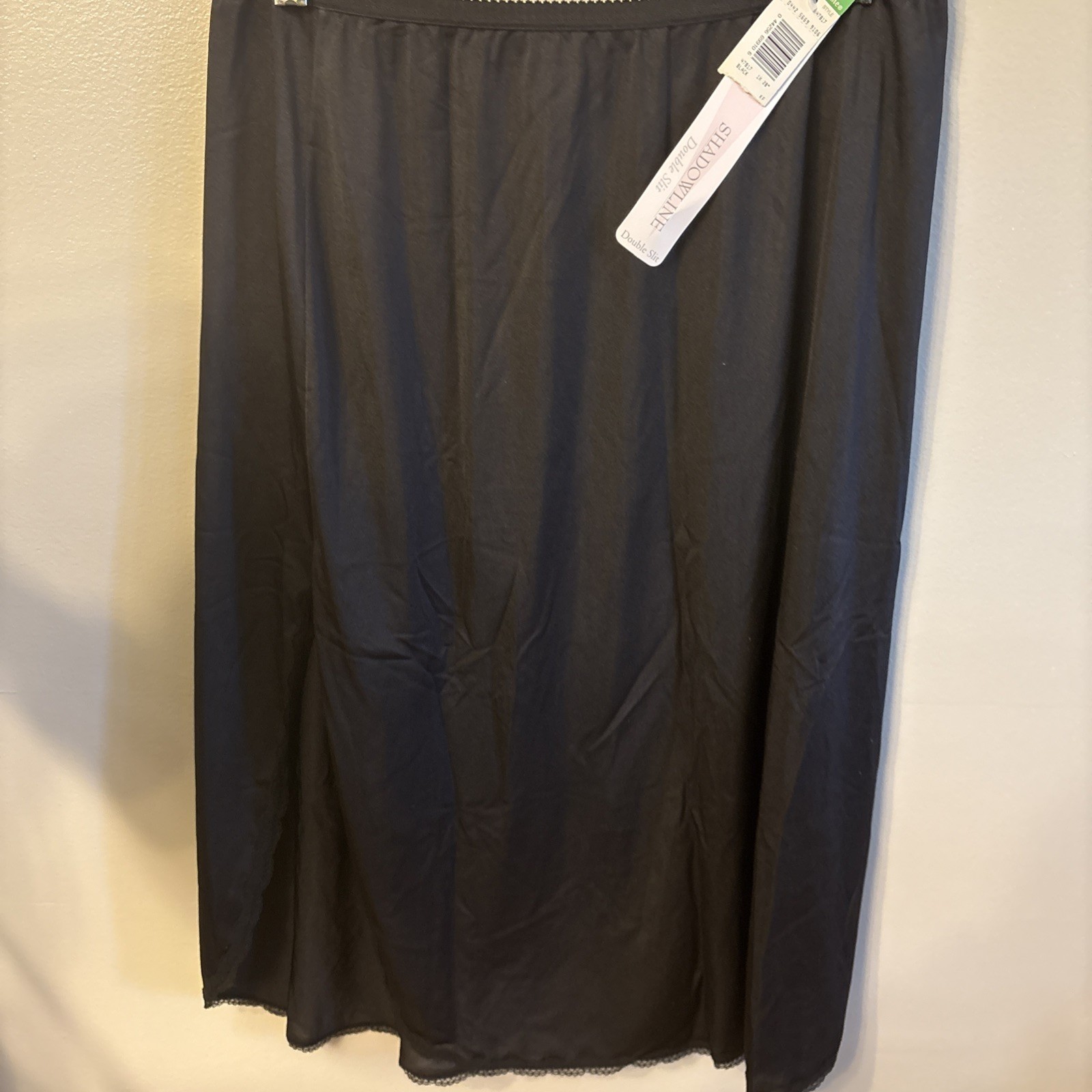 Shadowline Double Slit Under Skirt Black XL 28” Long