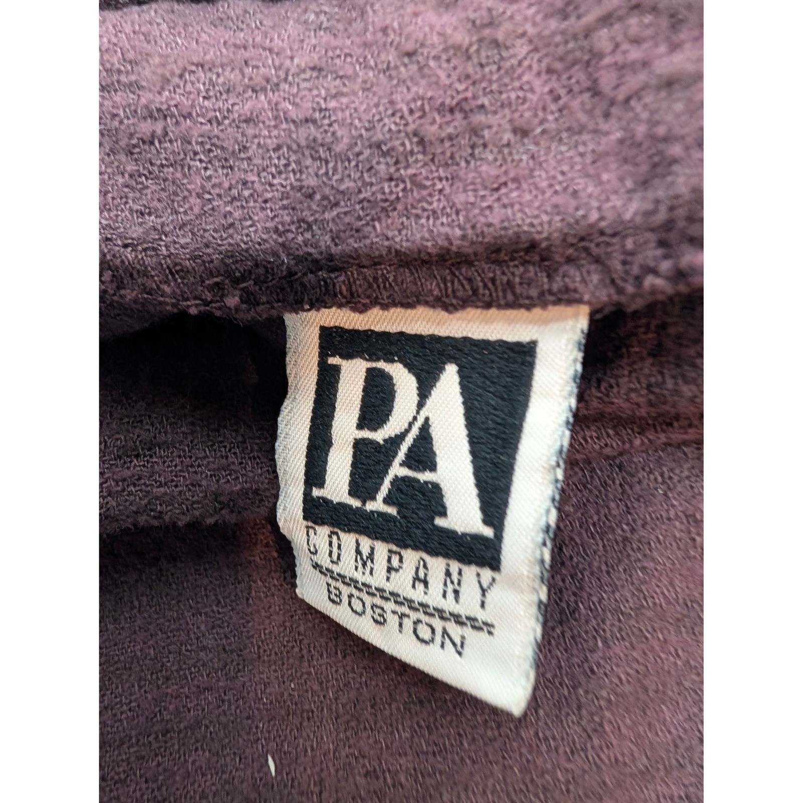Vintage PA Company Boston Hand Dyed Preshrunk Cotton Dress Plum Size M/L USA