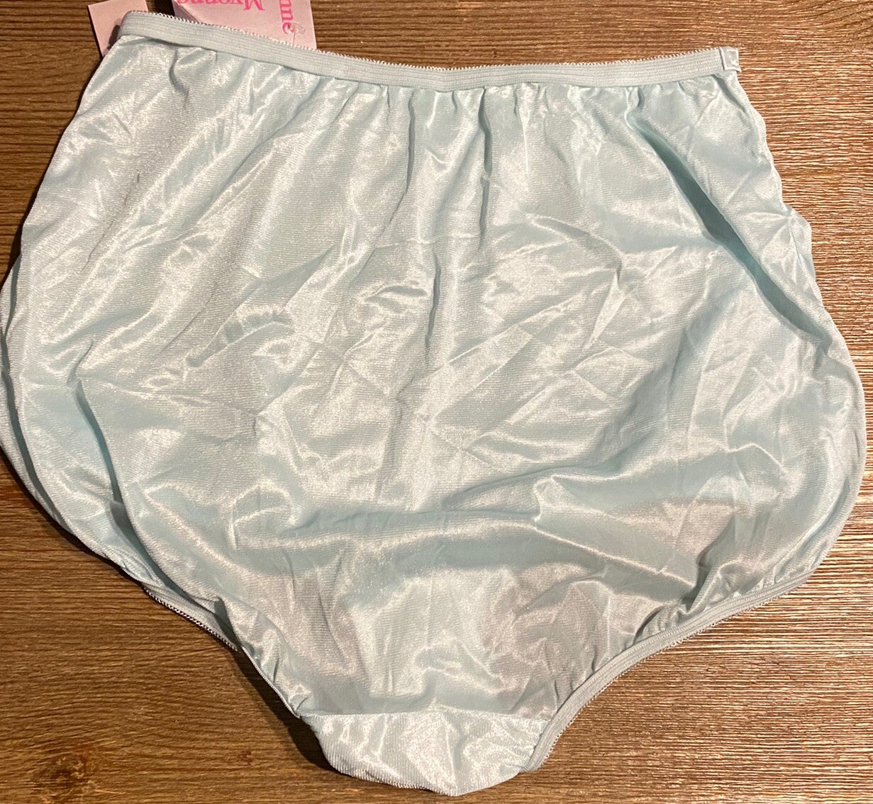 MYONNE VTG PANTIES – NWT NYLON SIZE 9 (44-45 HIPS) Granny Panties Style Blue
