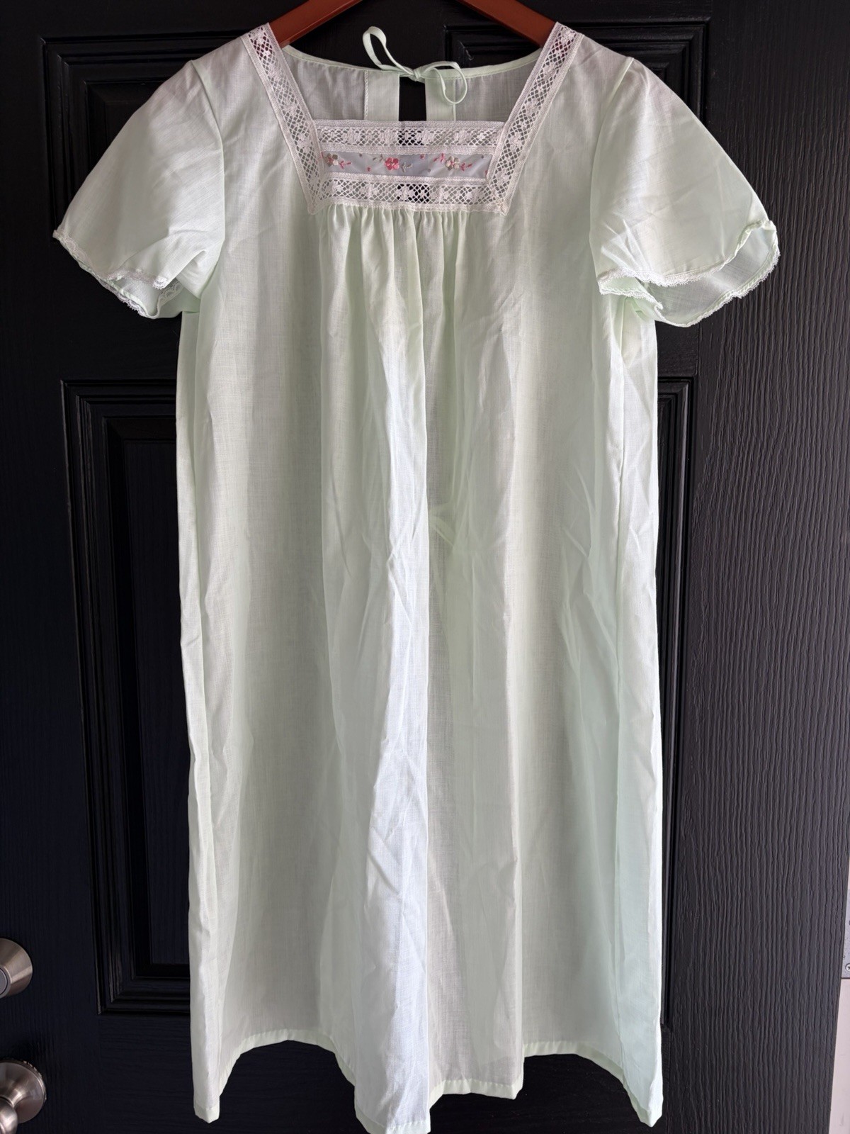 Vintage Sears Hospital Nightgown Open Back Size Small Set Of 3 Pink,Blue,Yellow