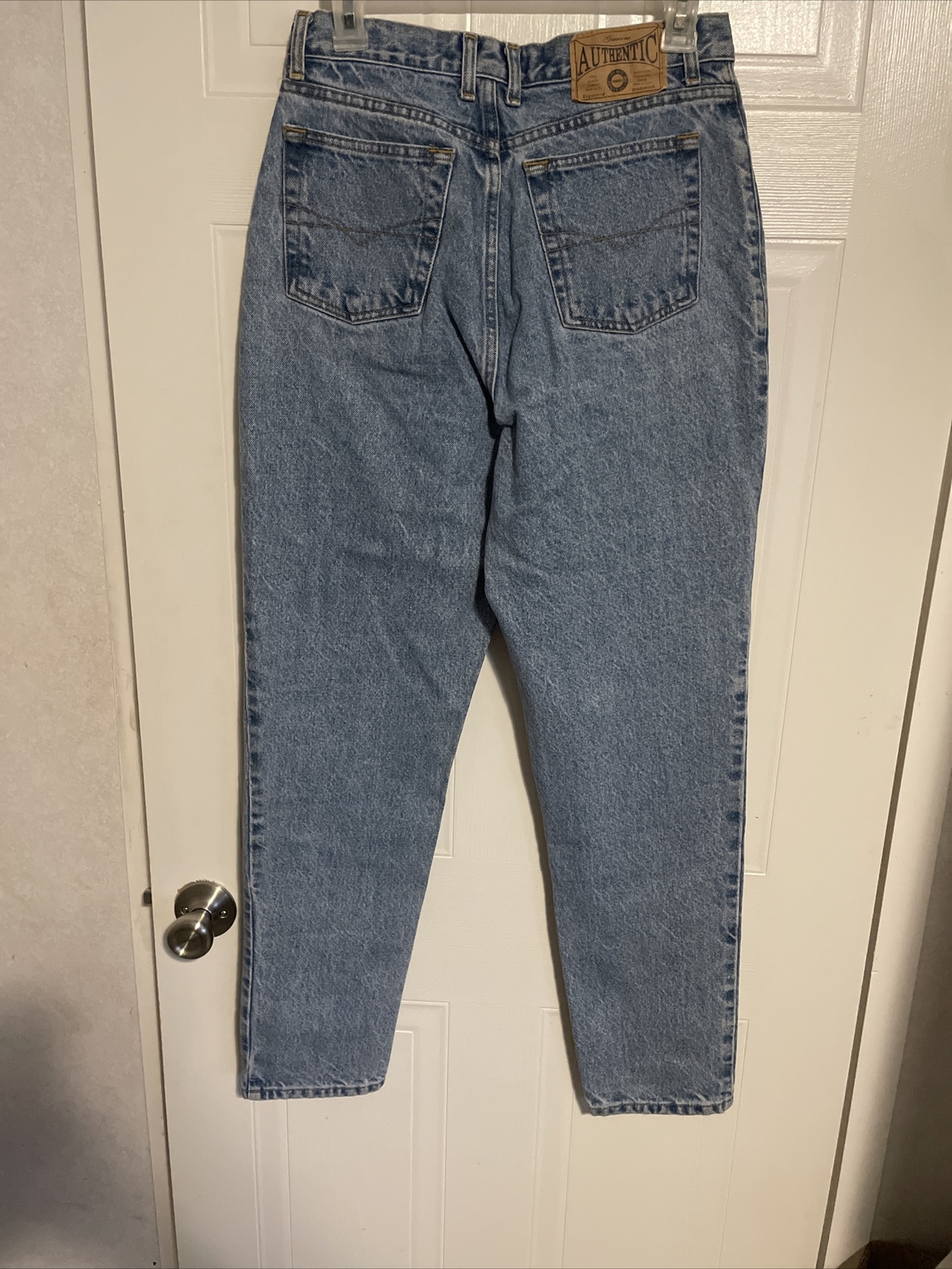 Vintage Paris Sport Club Button Fly Jeans Womens Size 28×29 Classic Fit Tapered