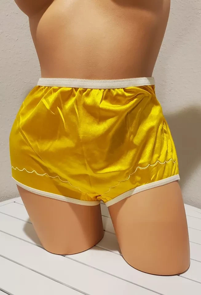 Dixie Belle 719 Nylon Full Brief Panty Scallop Trim Full Coverage Rare Colors