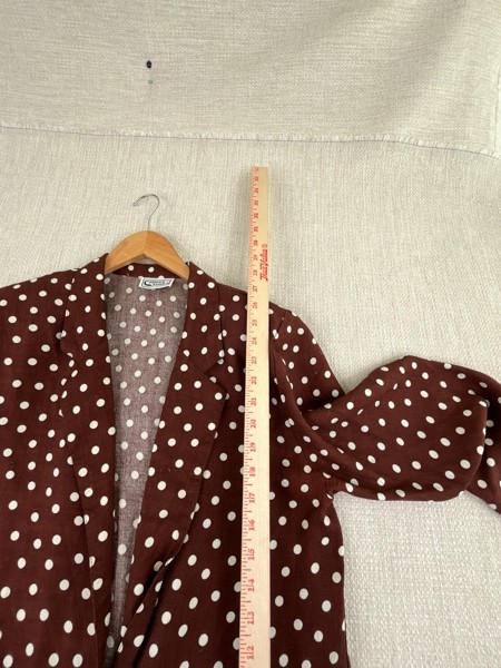 True Vintage Campus Casuals Sports Coat Polka Dot 1970s Groovy Hippy Blazer VTG