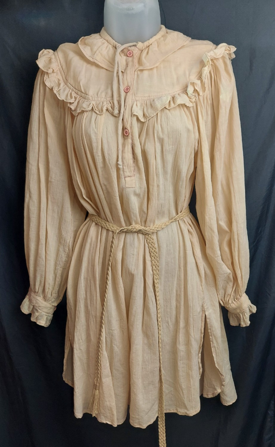 Vintage Desiderata Pret A Porter Femin Peasant Cottage Core Dress Size S