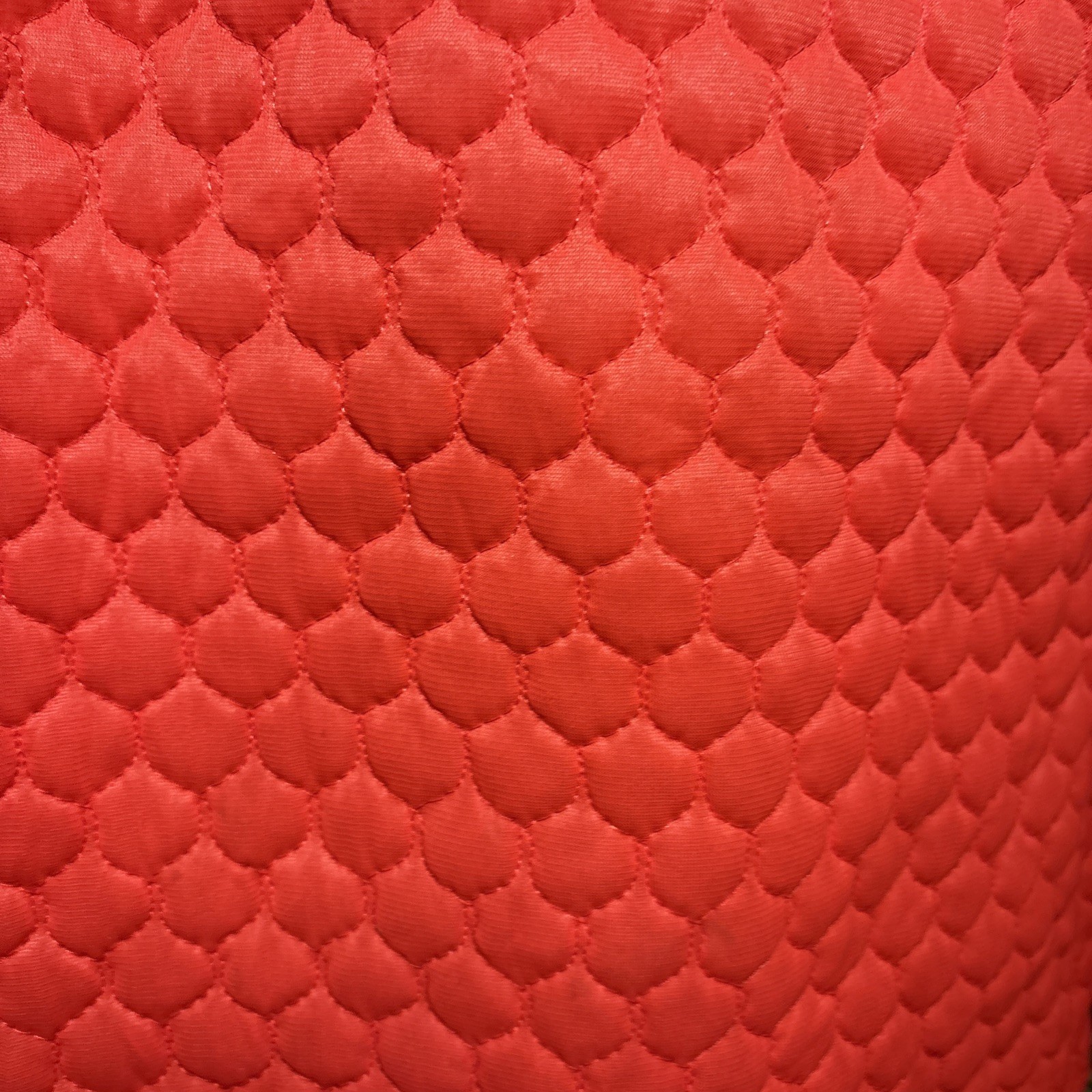 Vtg 70s Women’s Quilted Coral Orange Robe Penney’s Loungewear One Size