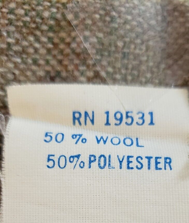 Vintage Womens 70s Mod Wool & Polyester Wideleg Pants set.size 14