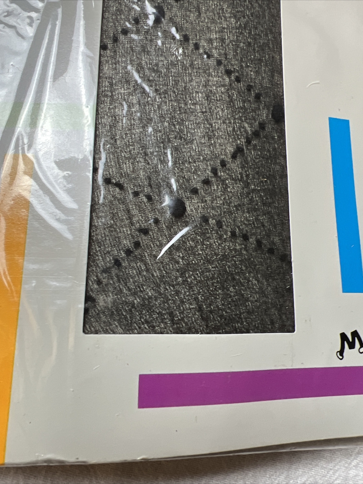 Fashion pantyhose Textured-Diamond Dots Queen Size Vintage Sealed USA Fun Style