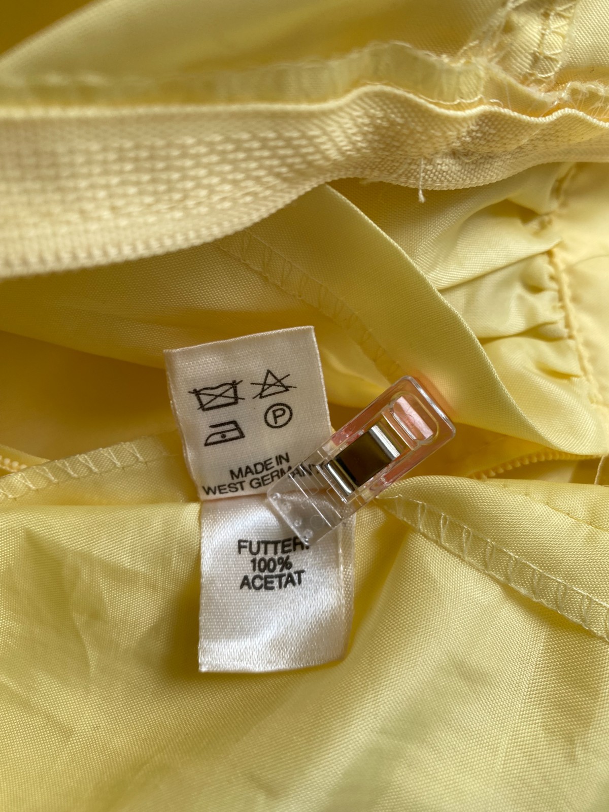 1980s Spaghetti Straps Ruffle Midi Dress Yellow Tiered Romantic Cottagecore EU36