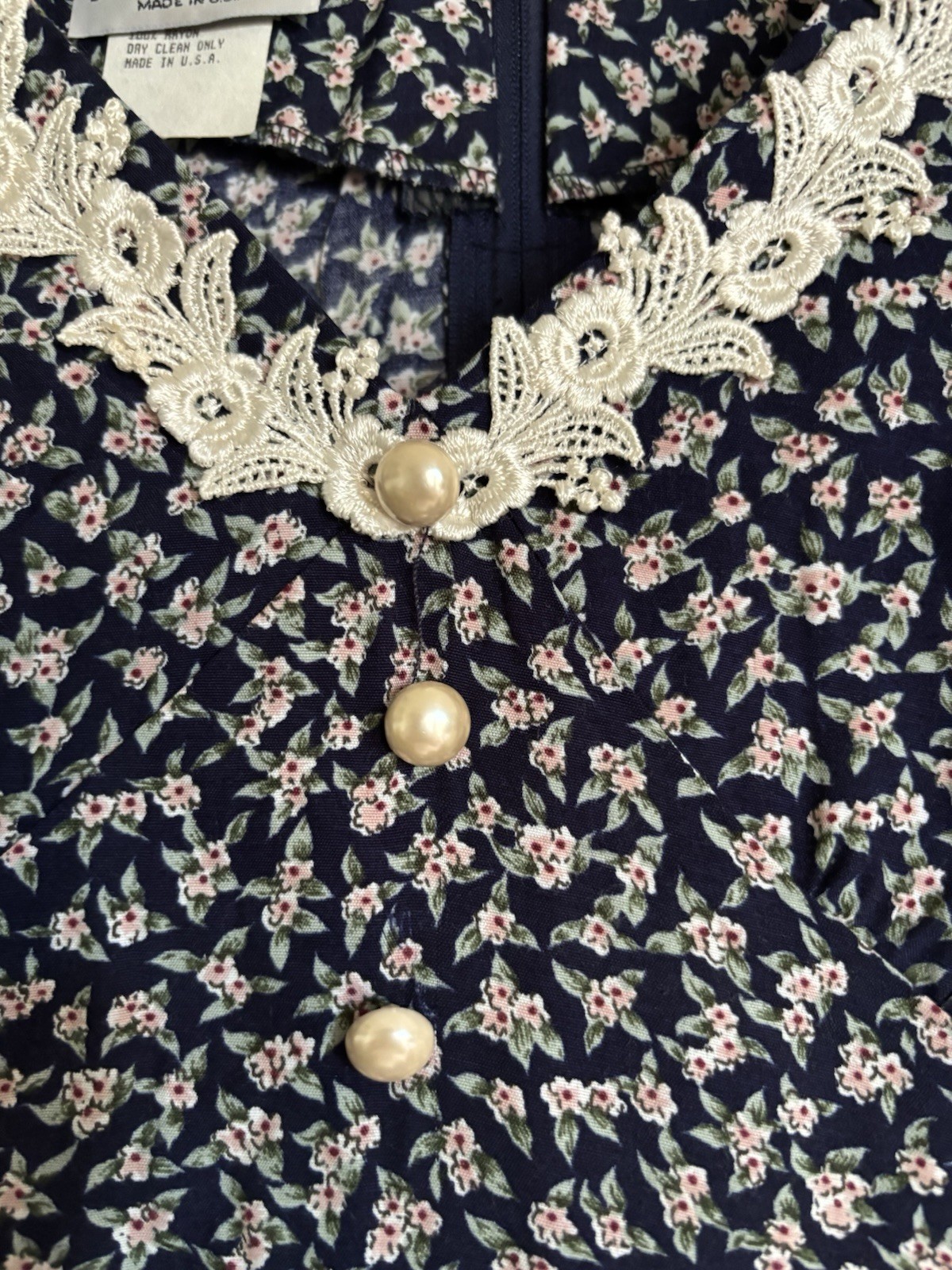 Vintage 90’s Prairie Floral Cottage Core Grunge Western School Size 11/12