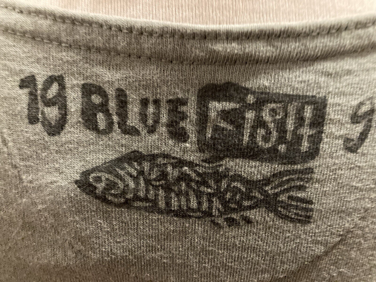 Art to Wear Blue Fish Vintage Organic Fun Dress Handpainted Pockets 1994 Sz 1