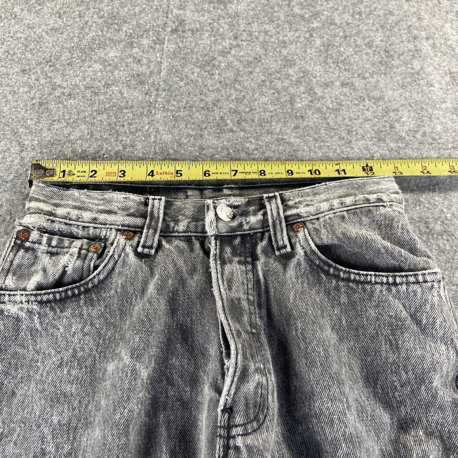 Vintage Levi’s 701 501 Acid Wash Button Fly Jeans 26 X 30 Made In USA