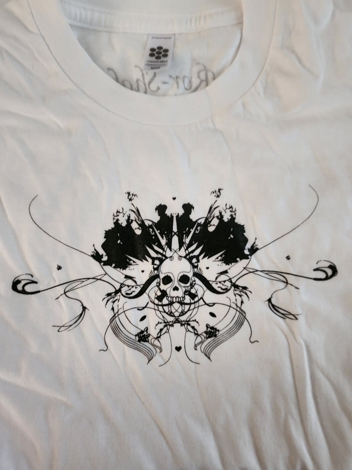 4 NOS VTG AMERICAN APPAREL CLASSIC GIRL M/OS T SHIRT ROR-SHAK BRITISH CONCERT