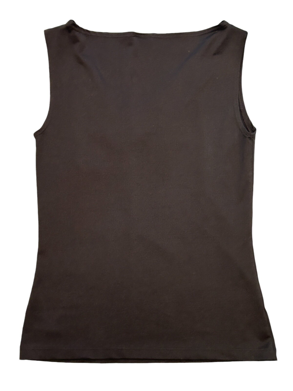 Vintage Y2K 90s Formula X Silver Studded Offset VNeck Black Top Small