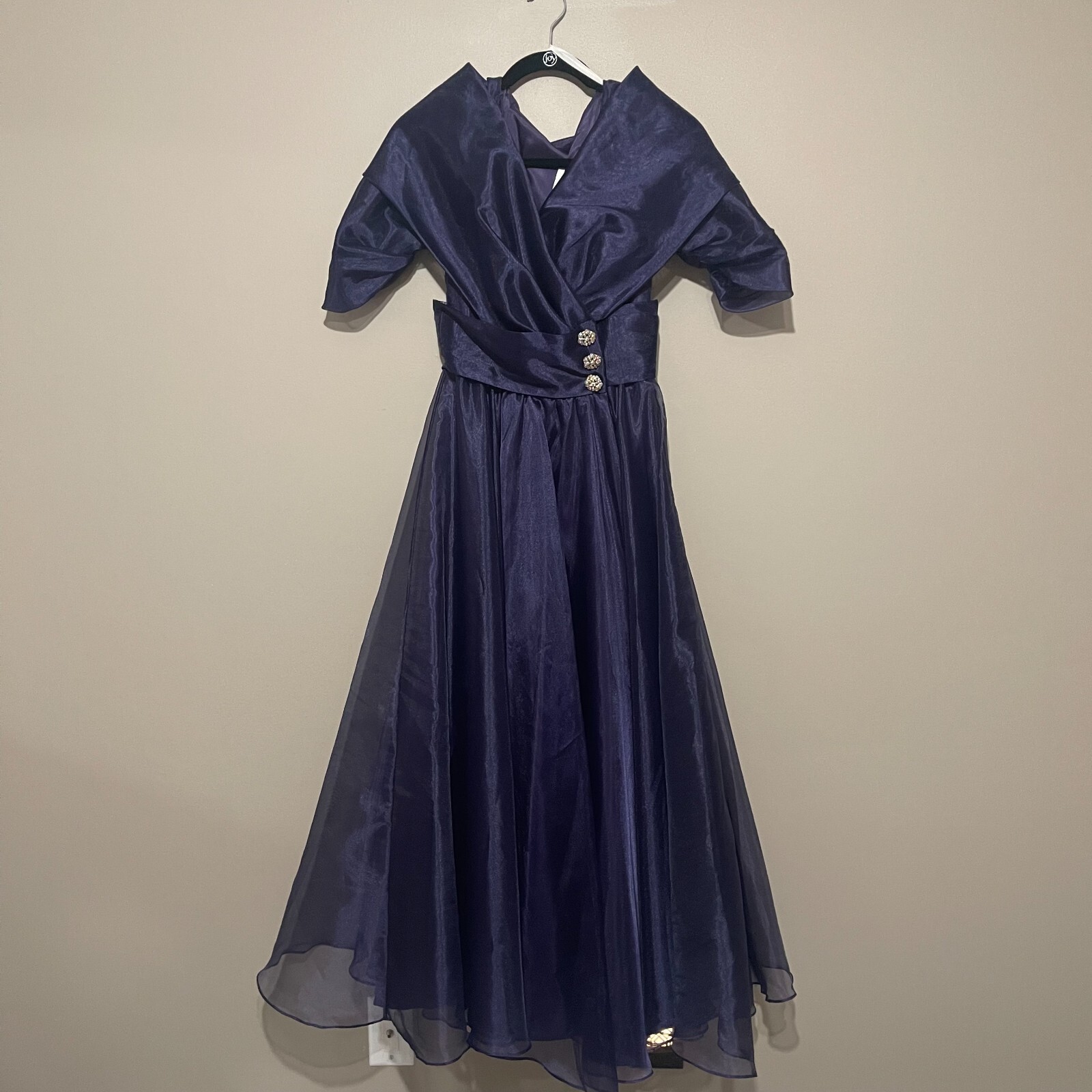Vintage Watters & Watters Royal Purple Cocktail Dress, Size 4