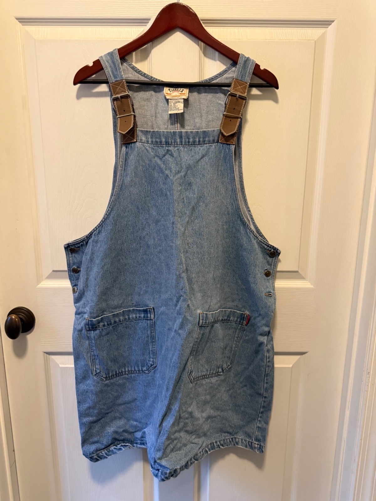 Tickets Vintage, Overall Denim Dress, 90s style, western, 2X