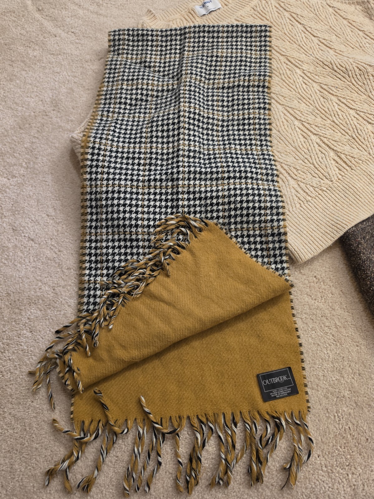 Vintage Cacharel France Wool Silk Skirt Old Navy Sweater Scarf Lot M/25