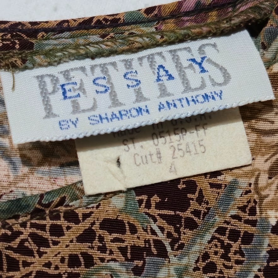 Vintage 90s Essay Sharon Anthony Floral Blouse Dark Academia Whimsigoth Petite 4