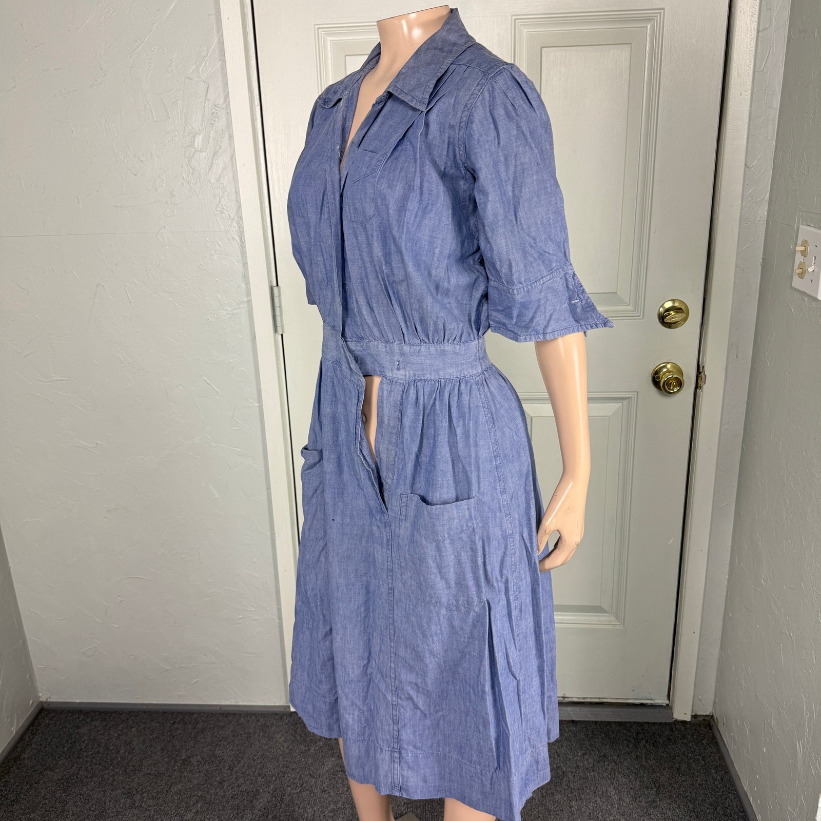 Vintage 50s 50s Aldrich & Aldrich Women’s Dress Nures Uniform Chicago Cotton V17