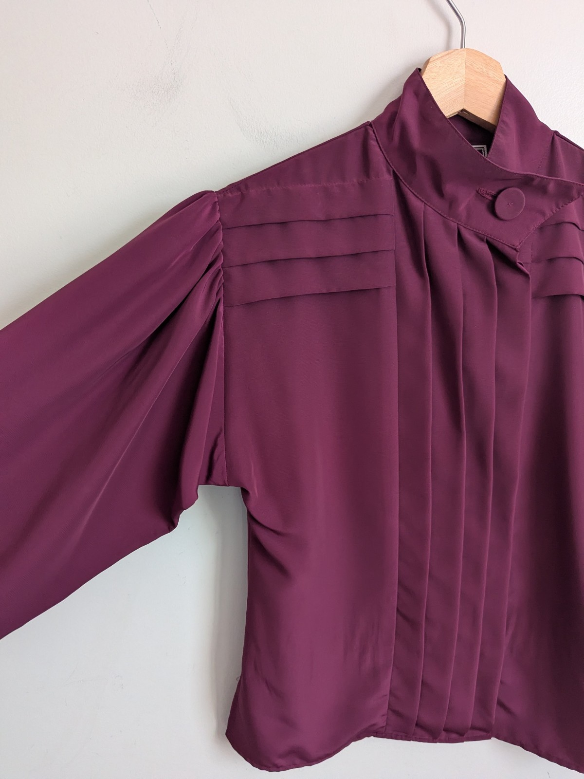 Vintage 80s Does 40s Glam Blouse Lot 2 Silky Retro New Wave Secretary Coquette