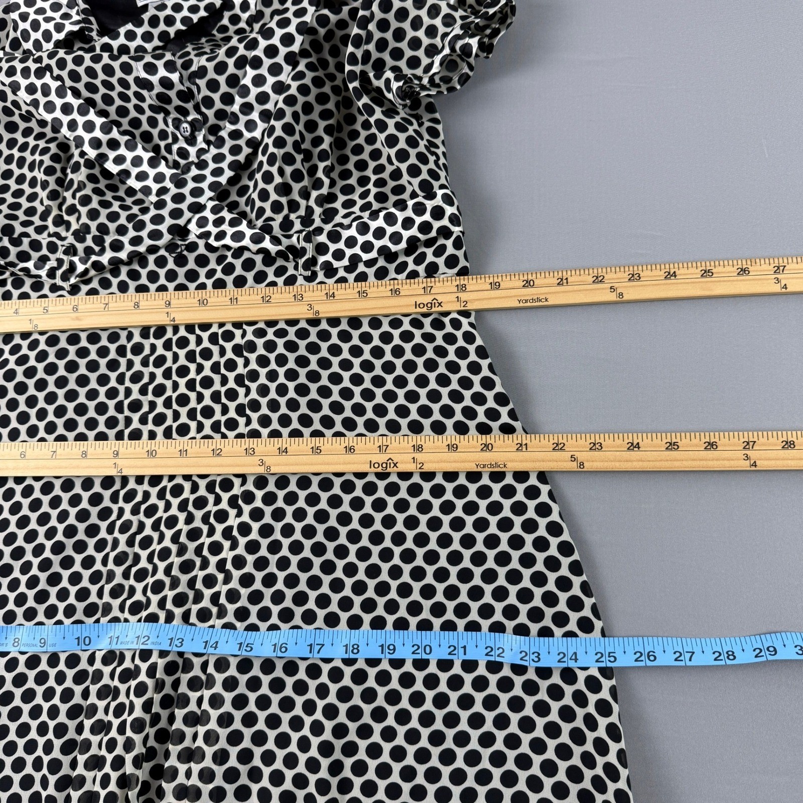 Robbie Bee Vintage 90s Y2K Polka Dot Midi Slip Dress Plus 16 XL Satin Retro