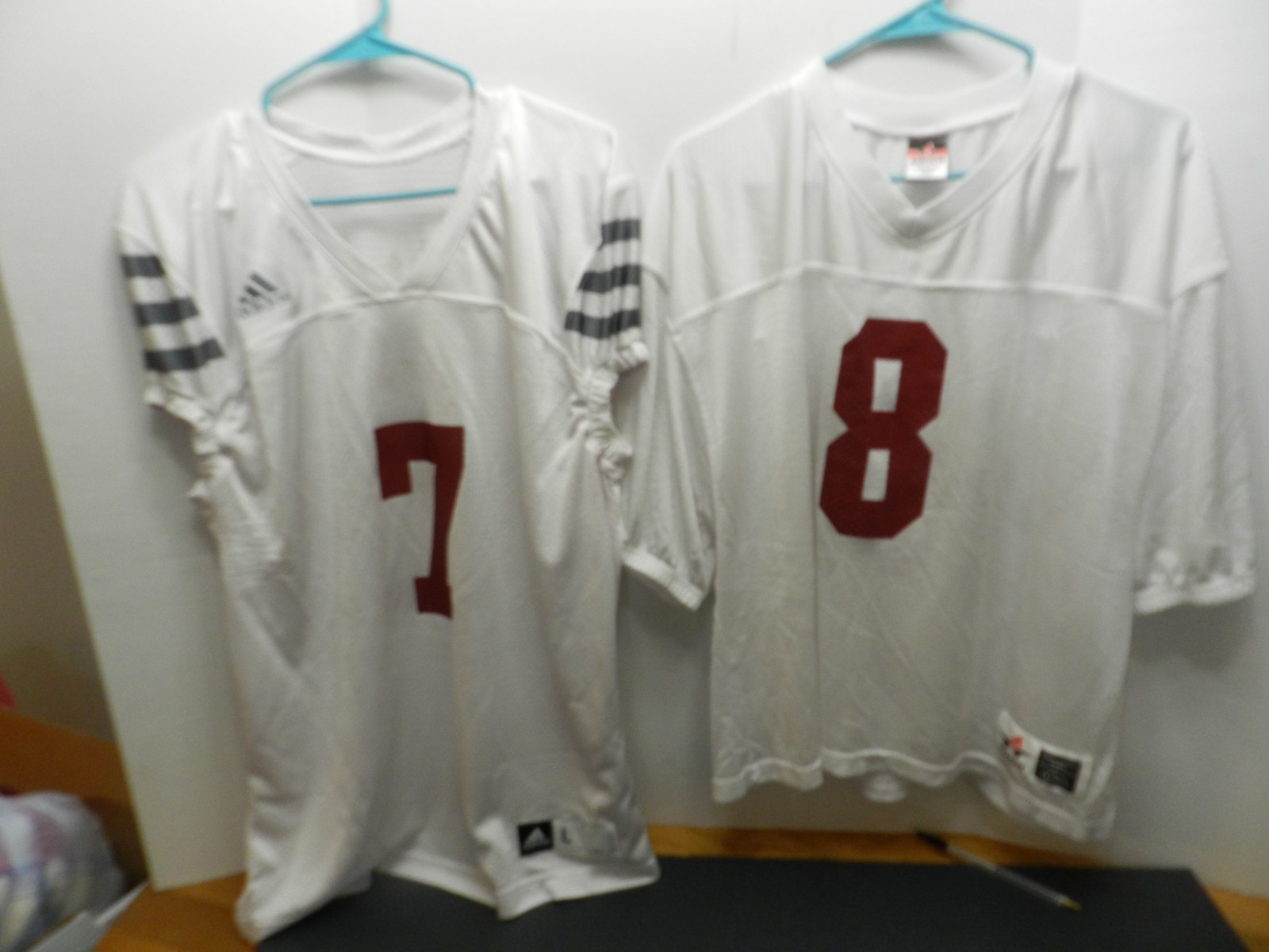 VTG 90’s – ADIDAS & ALLESON (LOT 0F 2) MESH PRACTICE FOOTBALL JERSEYS (L & XL)