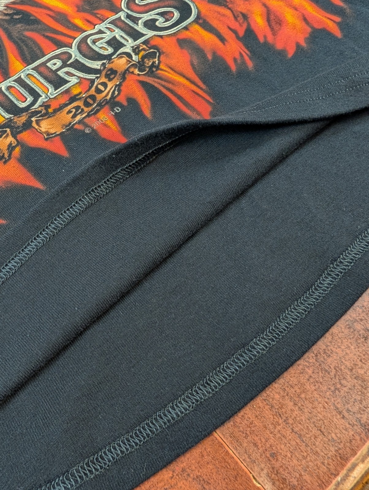 Womens 2008 Harley Davidson Sturgis Eagle Flame Tank Sleeveless Sz 3X Y2K Grunge