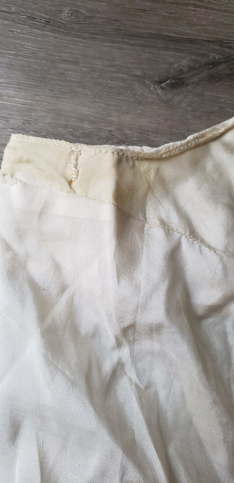 VTG 30s? Cream Camisole Top Sz XXS? Study Design Inspiration Costuming DAMAGED
