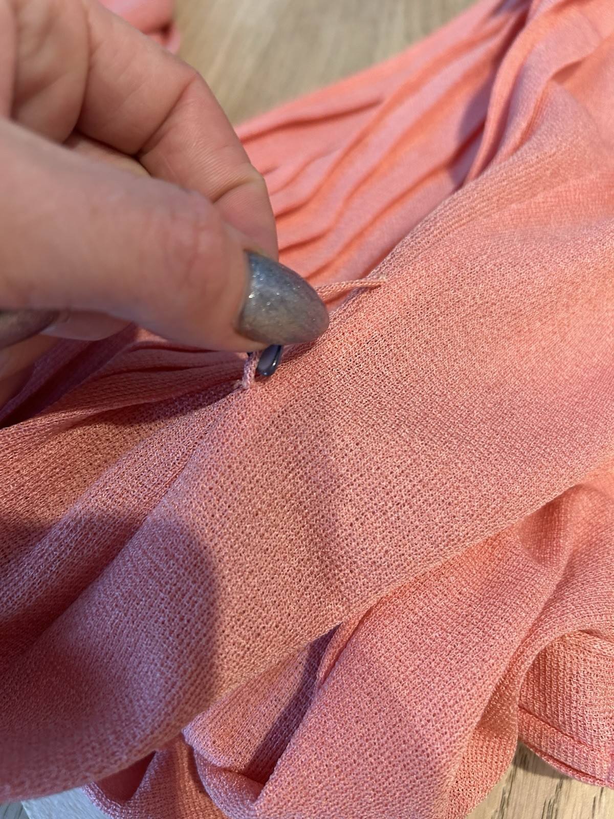 Vintage 1970’s Gino Paoli Dress Women’s Pink Pleated Fit Flare Italian