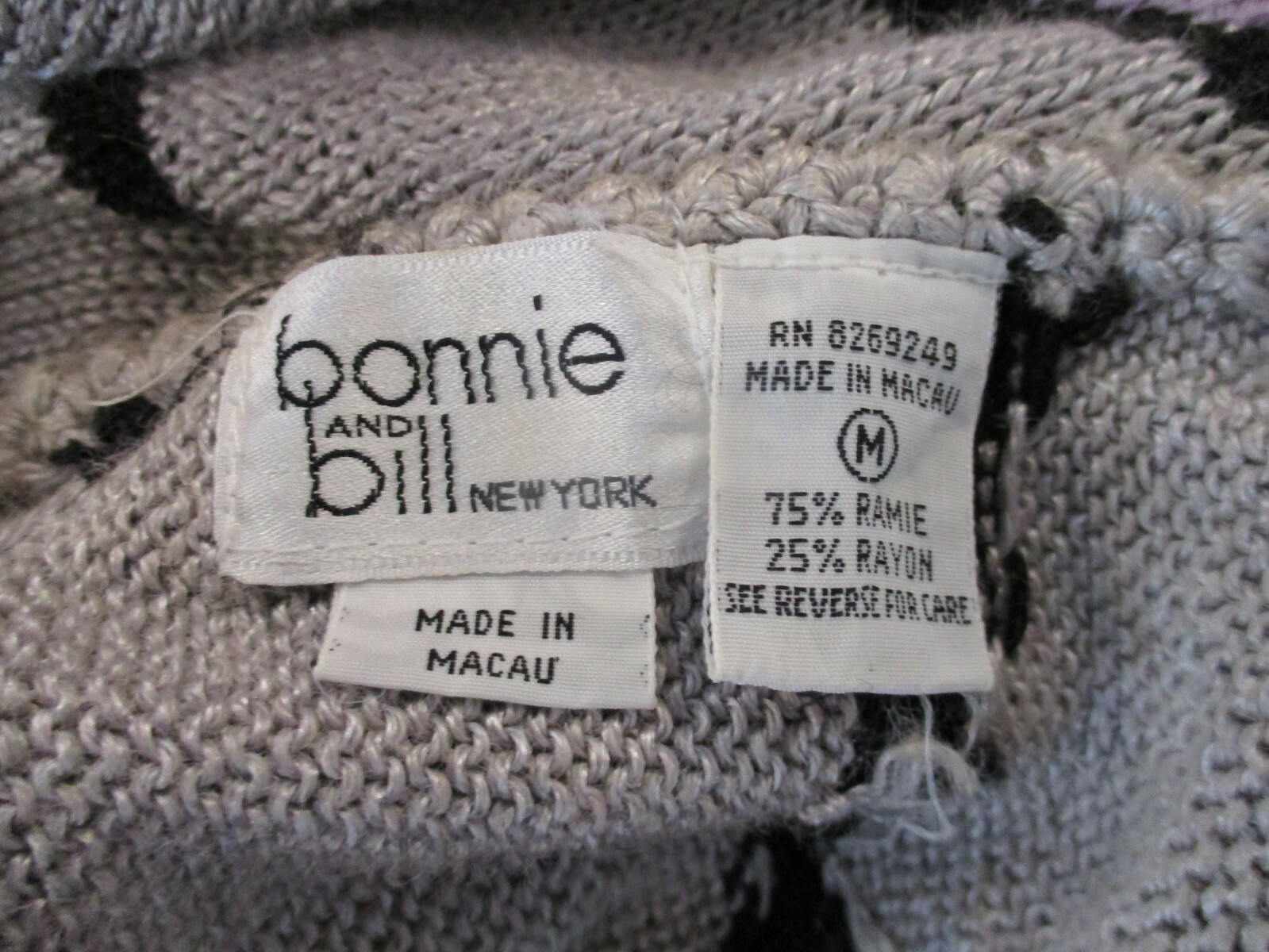 VTG 80’s Bonnie and Bill New York Sweater Size Medium Beaded Sequined Dolman