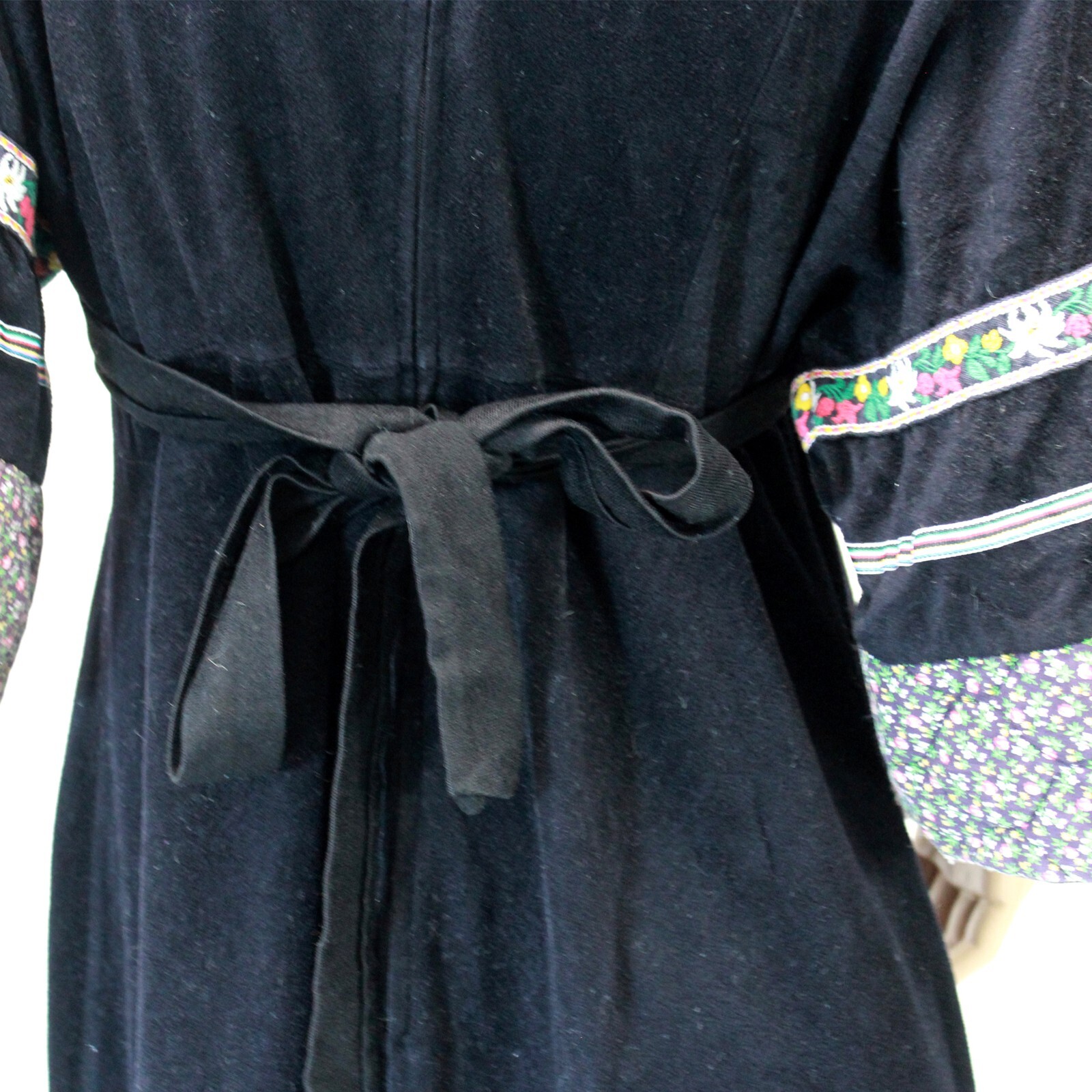 Vintage J.C. Penney velvet maxi zipped velvet loungewear robe house dress Medium