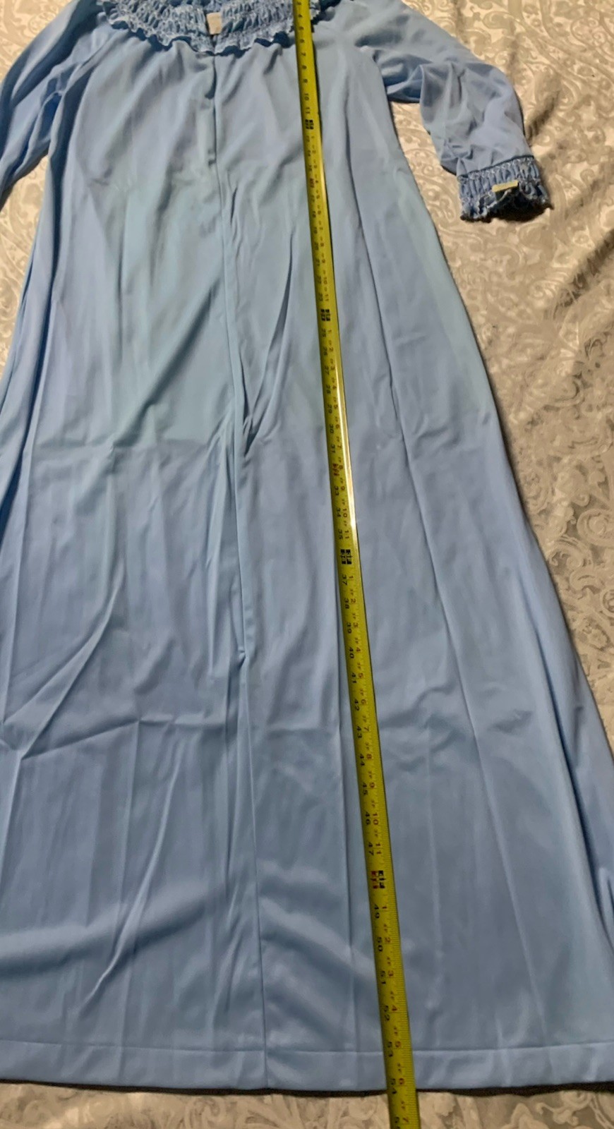 VTG Loungewear By Gossard Robe Maxi Dress Nightgown Gown Blue sz P/XS Women