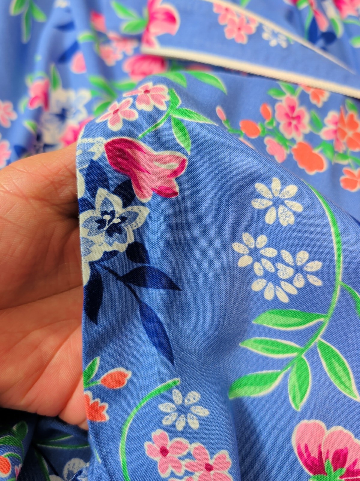 VTG 80’s 90’s ERIKA Maxi Dress Womens L Cottagecore Prairie Periwinkle Floral