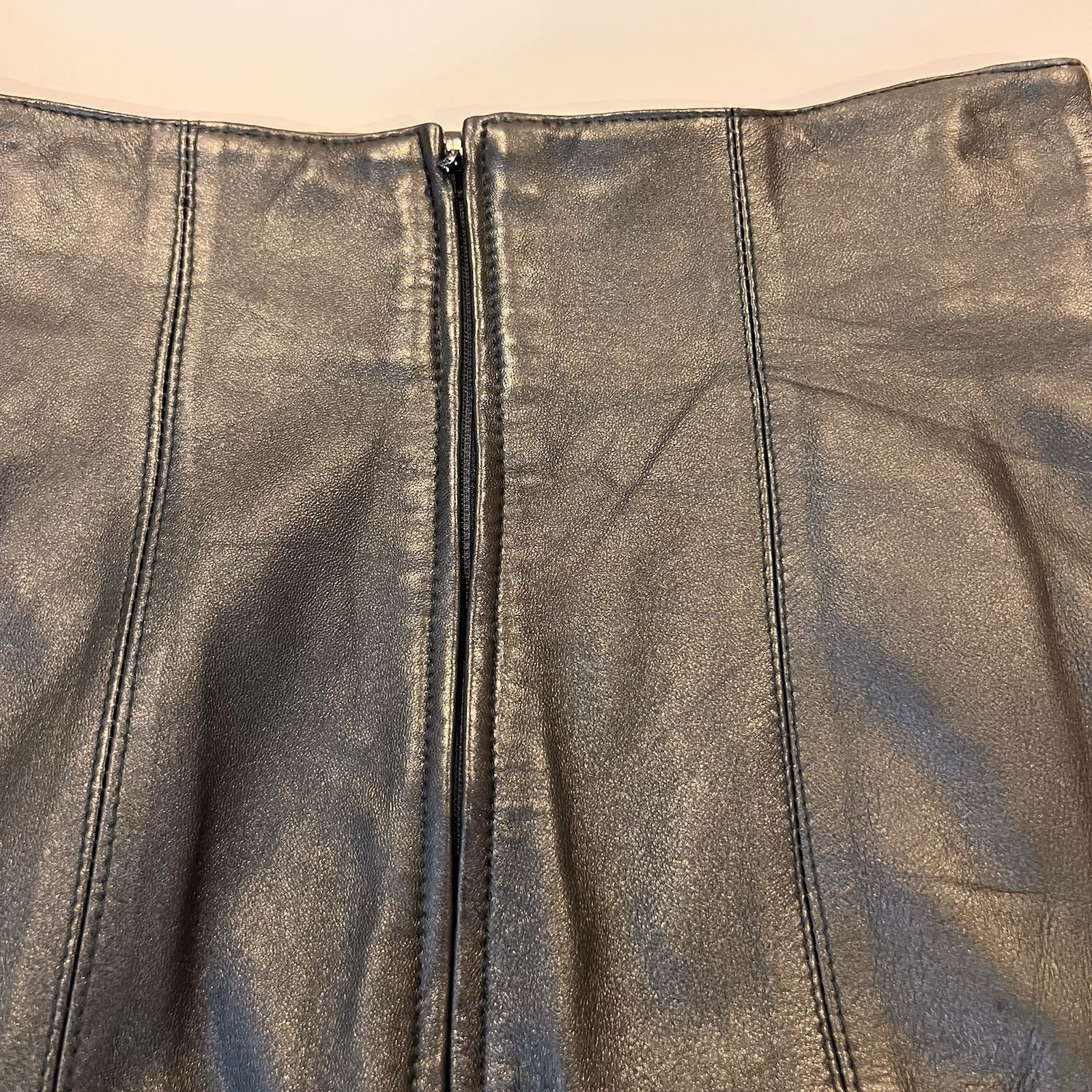 Vintage Giorgio Saint Angel Leather Pencil Skirt 6 Dinkie Tang High Waisted 80s
