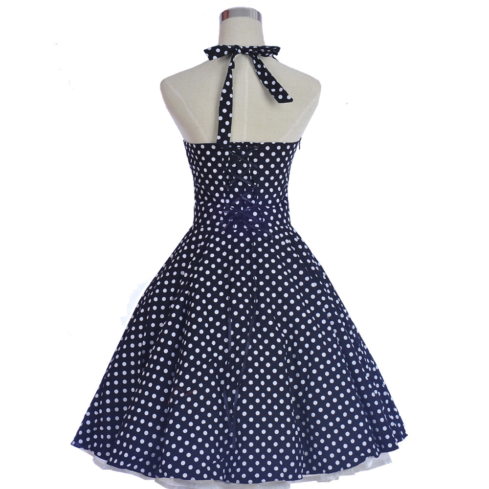 40s 50s Style Vintage Retro Party Rockabilly Dress Polka dot Festival Dresses